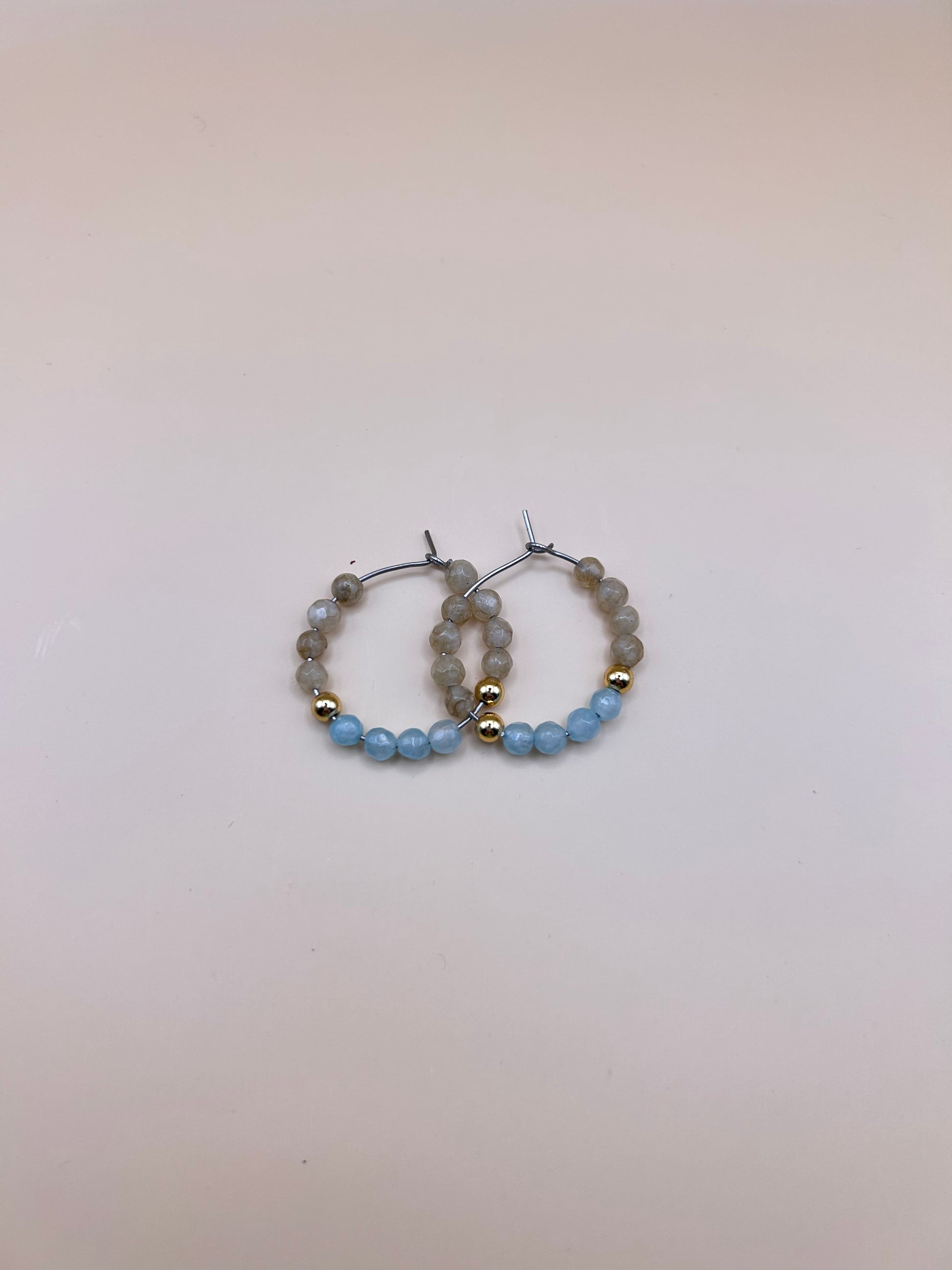 Aro petunia beige y celeste