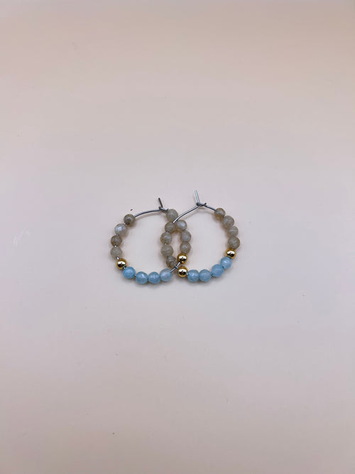 Aro petunia beige y celeste