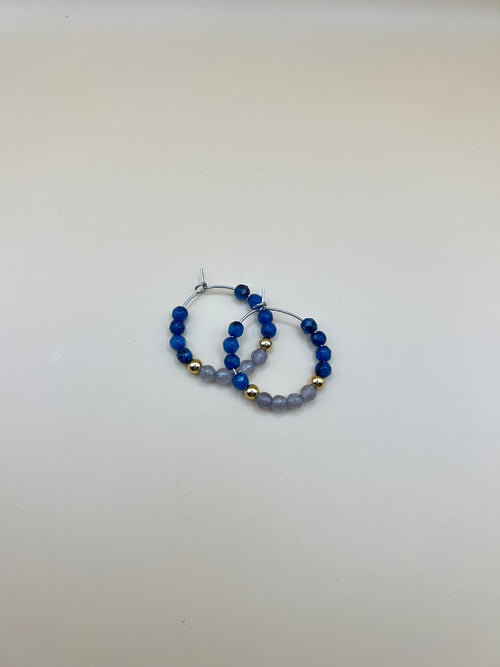 Aro petunia azul y gris