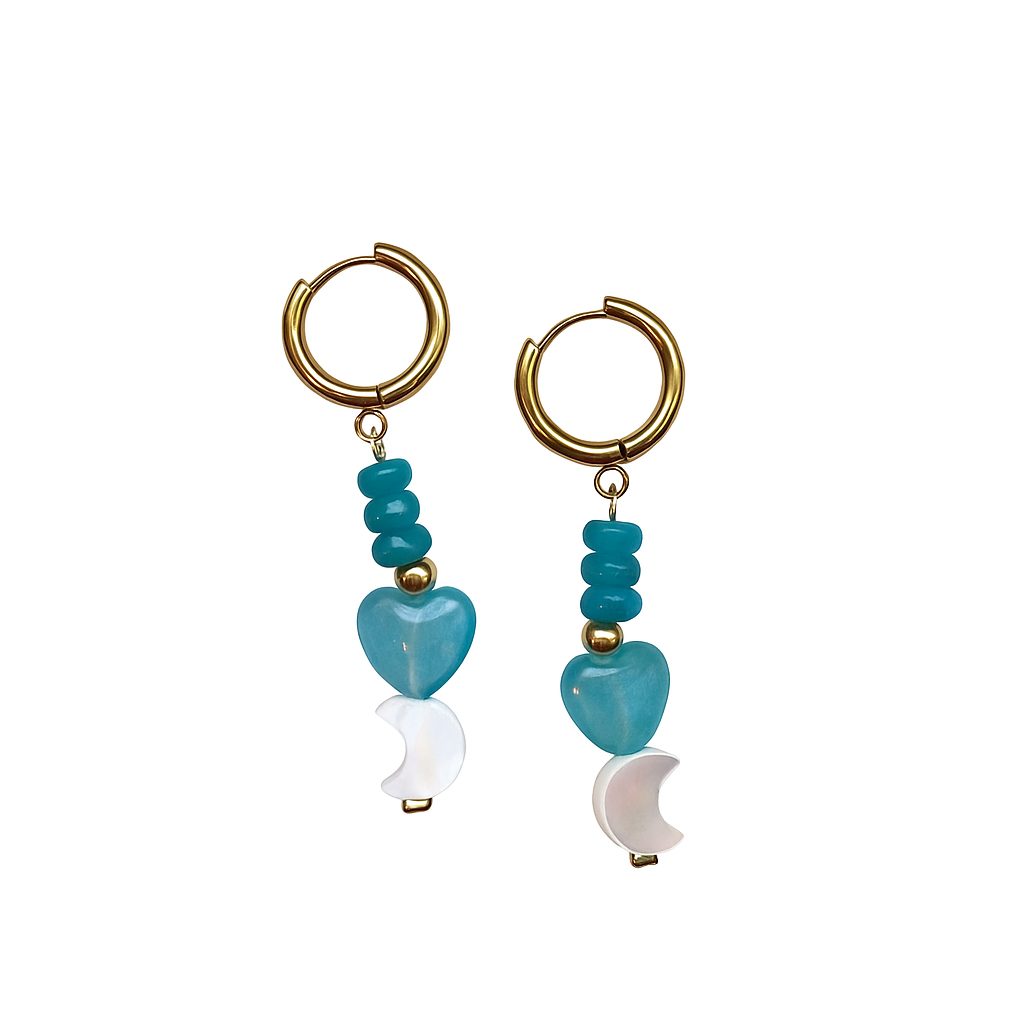 Pendientes Candy turquesa