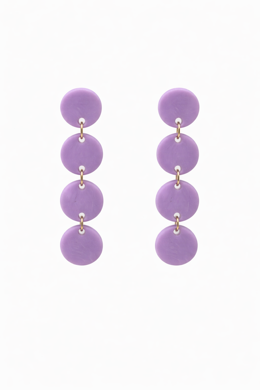 Pendientes planeta lila