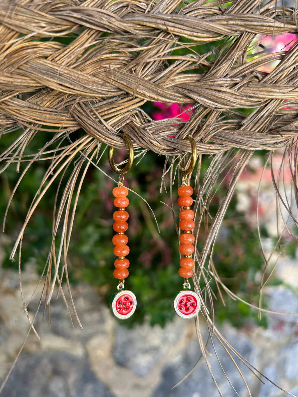 Pendientes sandía