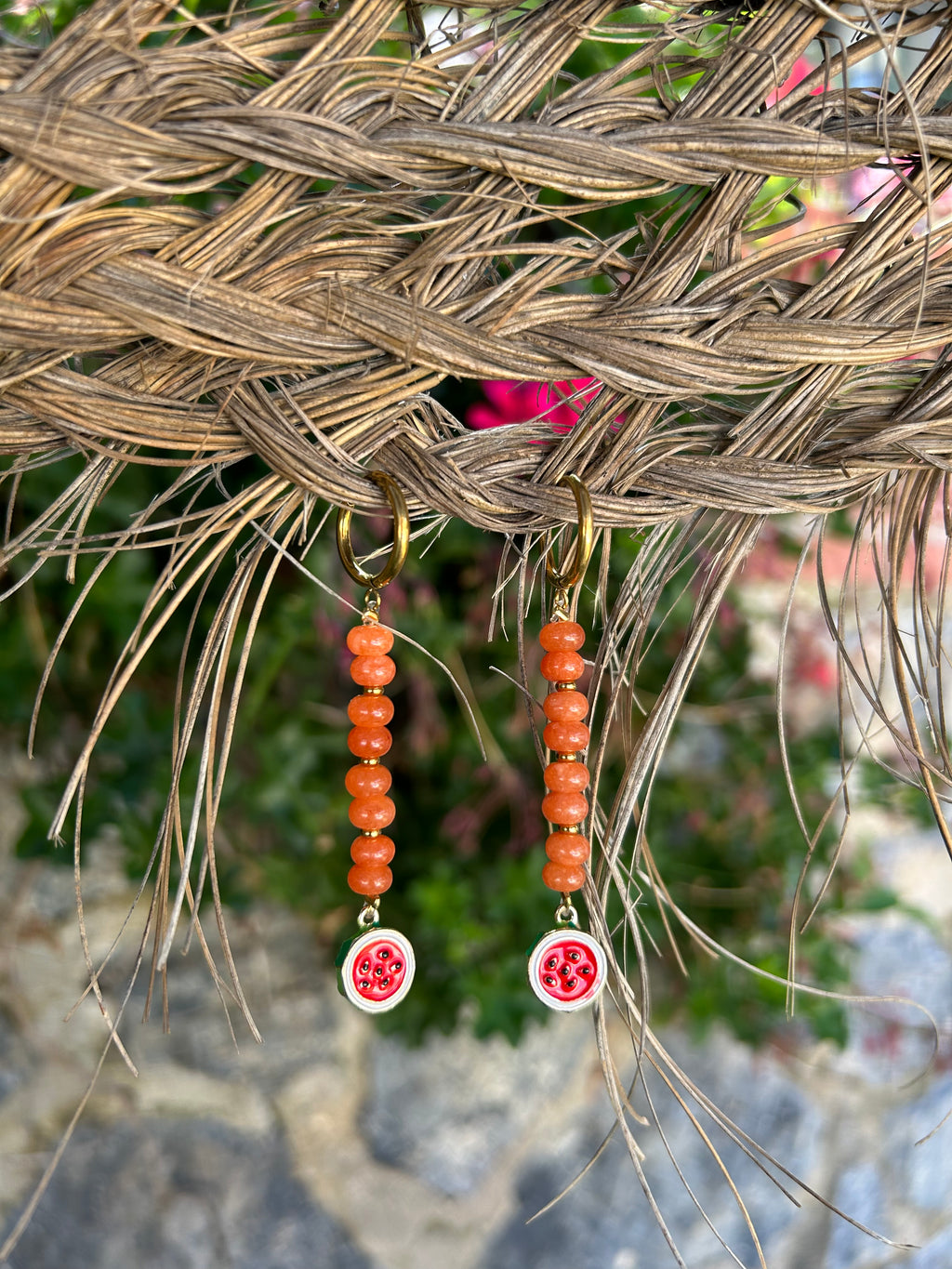 Pendientes sandía