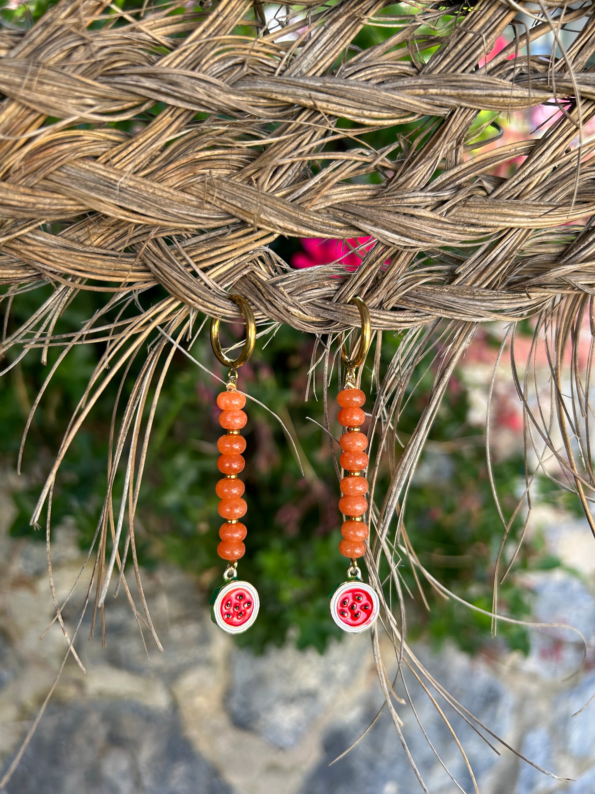 Pendientes sandía